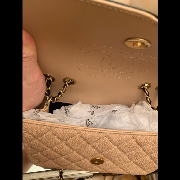 Chanel small two tone filigree bag - Picture 11 of 12